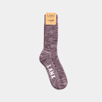 FLECK SOCK / AUBERGINE-Socks | LANX Proper Men's Shoes