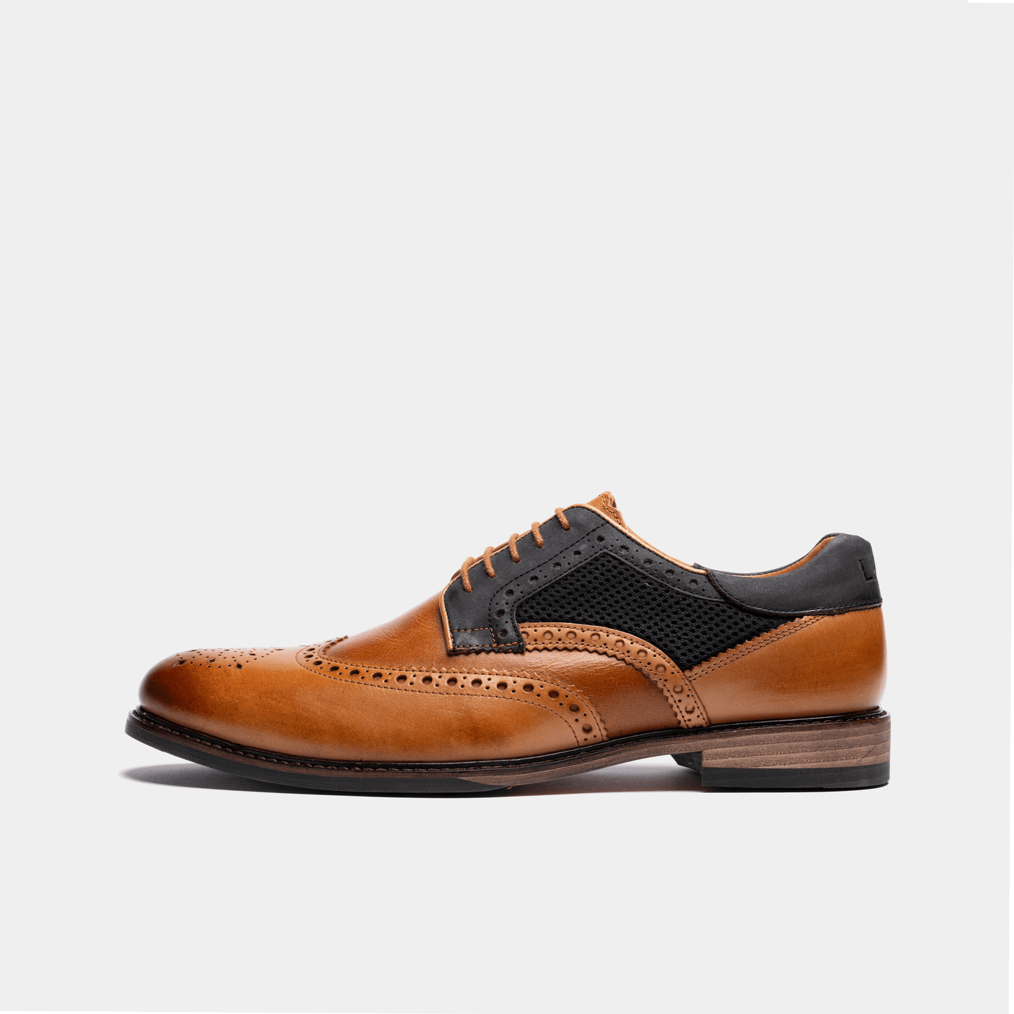 MEDLEY // TAN & GREY-MEN'S SHOE | LANX Proper Men's Shoes