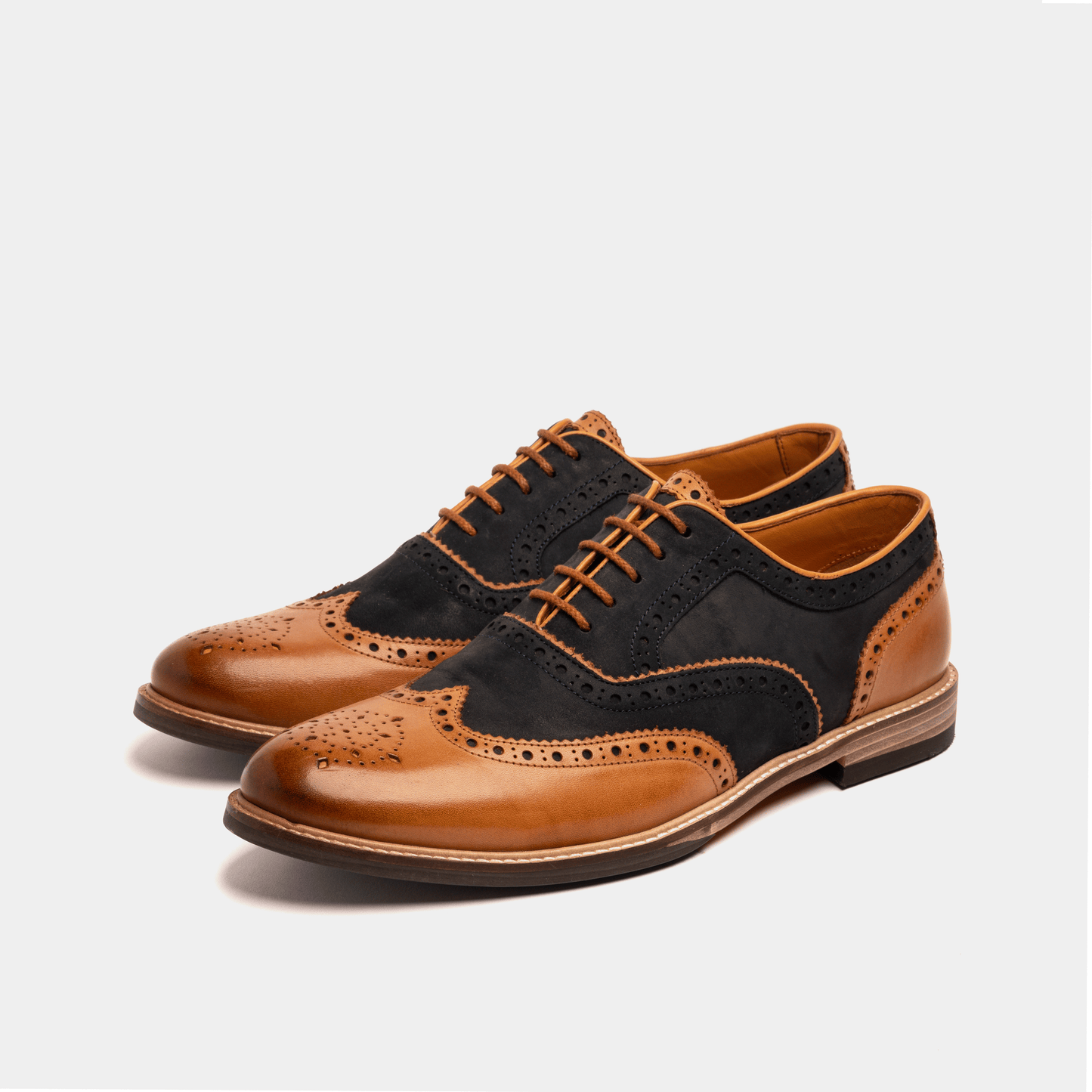 SHIREBURN // NAVY & TAN-MEN'S SHOE | LANX Proper Men's Shoes